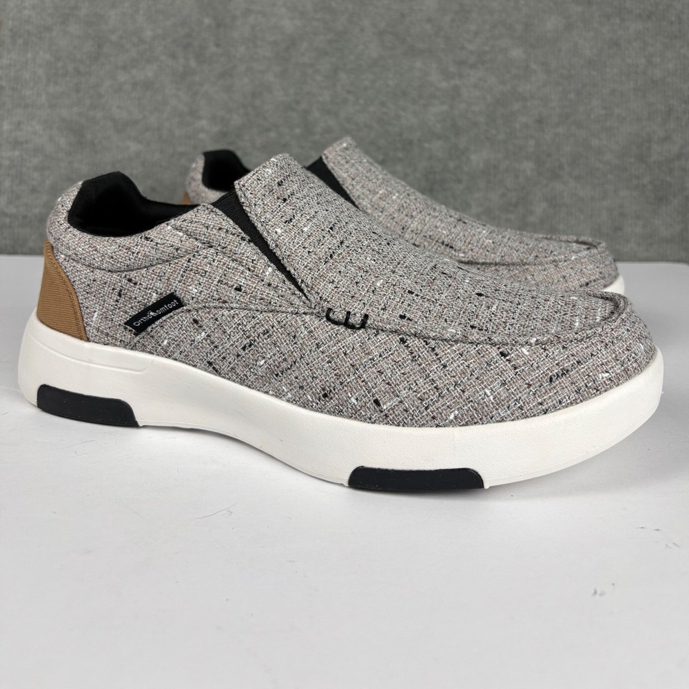 Orthocomfoot ZGBX02G Slip On Walking Shoes Gray Tweed‎ Size 9 EU 40.5